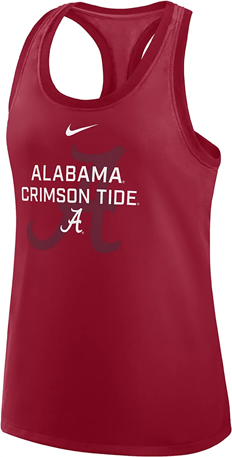 Nike Women's Alabama Team Over Primary Logo Racerback Tank Top