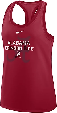 Nike Women's Alabama Team Over Primary Logo Racerback Tank Top