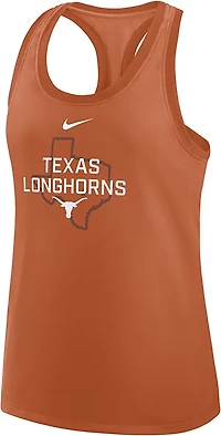 Nike Women's Texas Team Over Primary Logo Racerback Tank Top