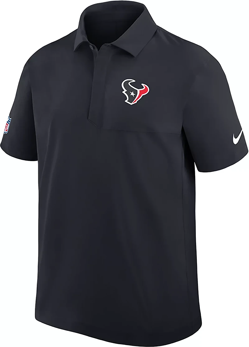Nike Men's Texans Dri-FIT Sideline Woven Coach's Polo Shirt