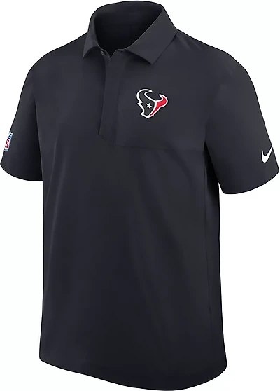 Nike Men's Texans Dri-FIT Sideline Woven Coach's Polo Shirt