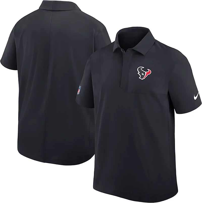 Nike Men's Texans Dri-FIT Sideline Woven Coach's Polo Shirt