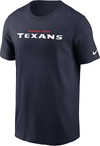 Nike Men's Houston Texans Wordmark Essential Graphic T-shirt