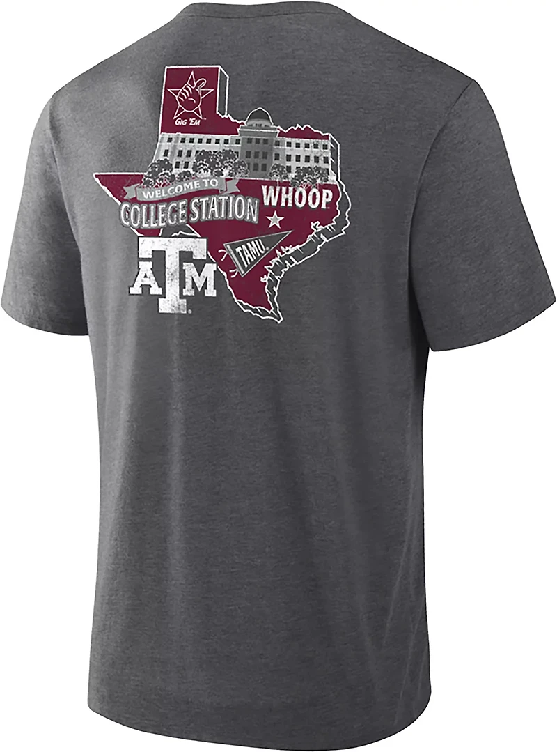 Fanatics Men's Texas A&M Triblend Double Sided T-shirt