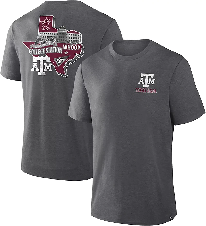 Fanatics Men's Texas A&M Triblend Double Sided T-shirt