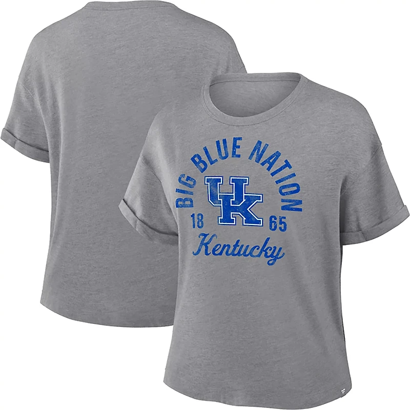 Fanatics Women's Kentucky Arch Logo Script Triblend T-shirt