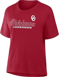 Fanatics Women's Oklahoma Script Bar Legacy Cotton T-shirt