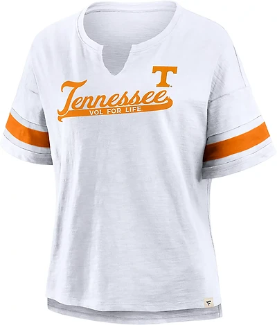 Fanatics Women's Tennessee Script Slogan Tailsweep Fashion Top