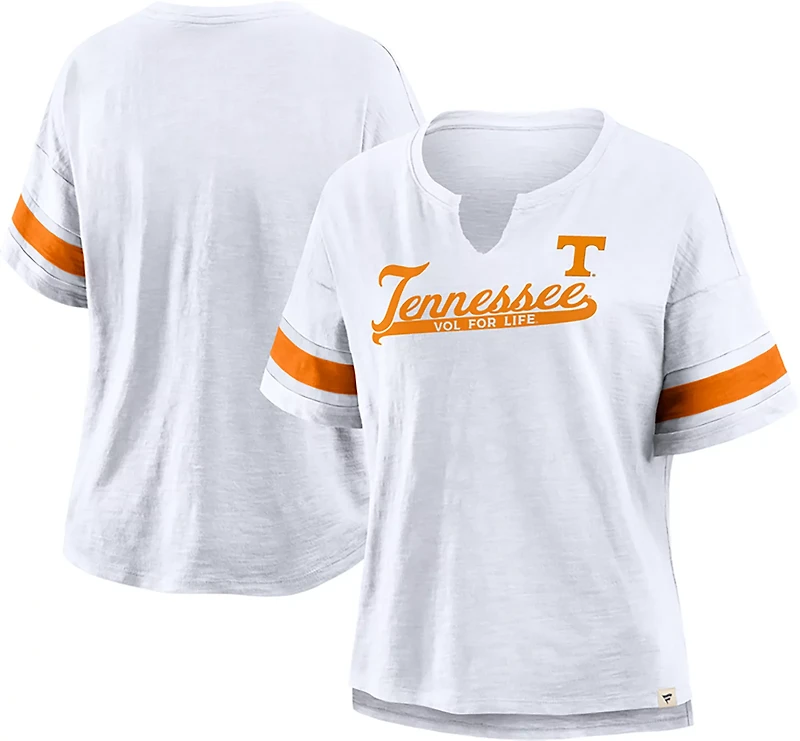 Fanatics Women's Tennessee Script Slogan Tailsweep Fashion Top