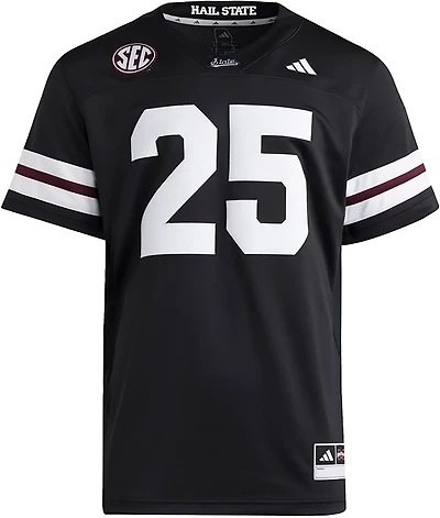 adidas Men's Mississippi State University All Black Strategy Football Jersey