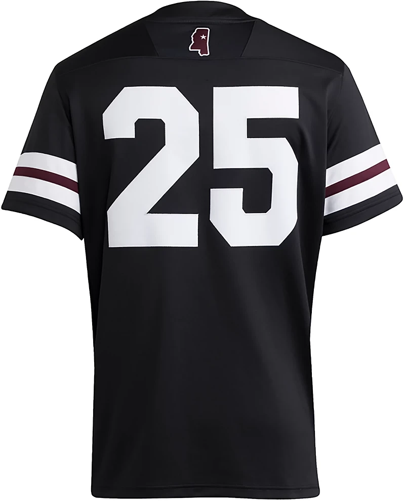adidas Men's Mississippi State University All Black Strategy Football Jersey