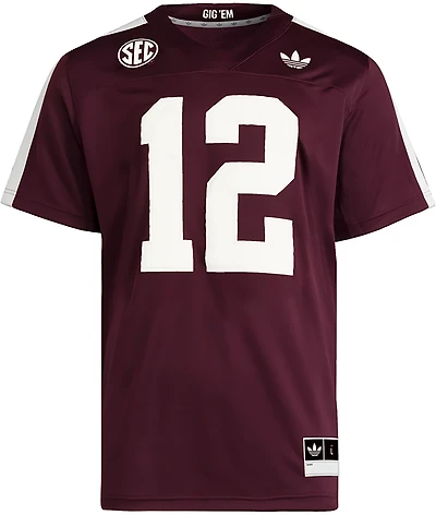 adidas Men's Texas A&M University 1975 Throwback Strategy Football Jersey