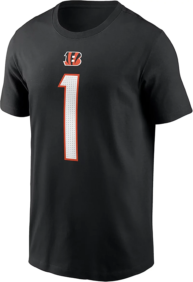 Nike Men's Bengals Ja'Marr Chase Player Name & Number T-shirt