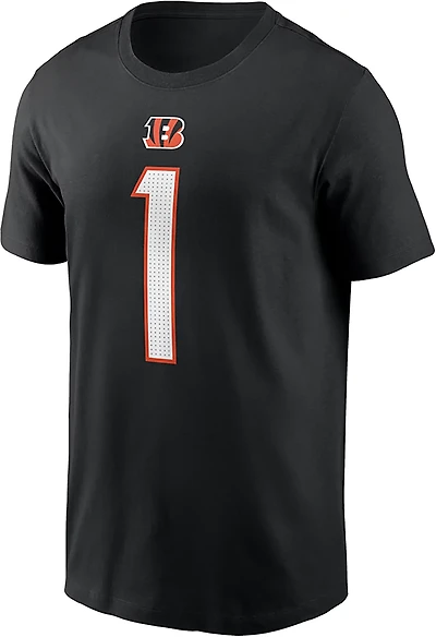 Nike Men's Bengals Ja'Marr Chase Player Name & Number T-shirt