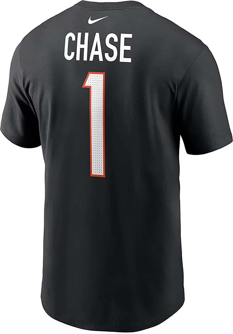 Nike Men's Bengals Ja'Marr Chase Player Name & Number T-shirt