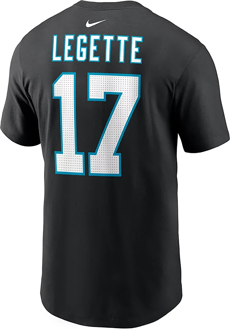 Nike Men's Panthers Xavier Legette #17 Inline Name & Number T-shirt