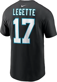 Nike Men's Panthers Xavier Legette #17 Inline Name & Number T-shirt