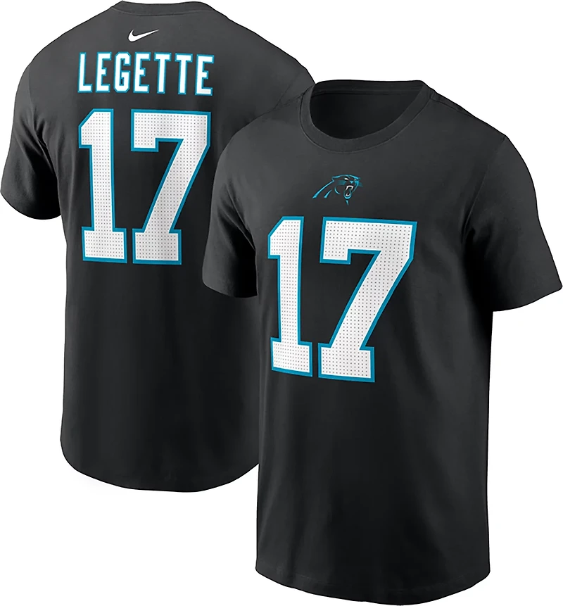 Nike Men's Panthers Xavier Legette #17 Inline Name & Number T-shirt