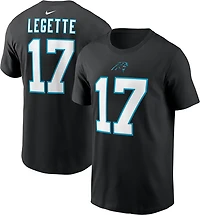 Nike Men's Panthers Xavier Legette #17 Inline Name & Number T-shirt