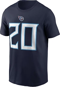 Nike Men's Titans Tony Pollard Inline Player Name & Number T-shirt