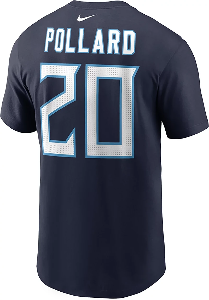 Nike Men's Titans Tony Pollard Inline Player Name & Number T-shirt
