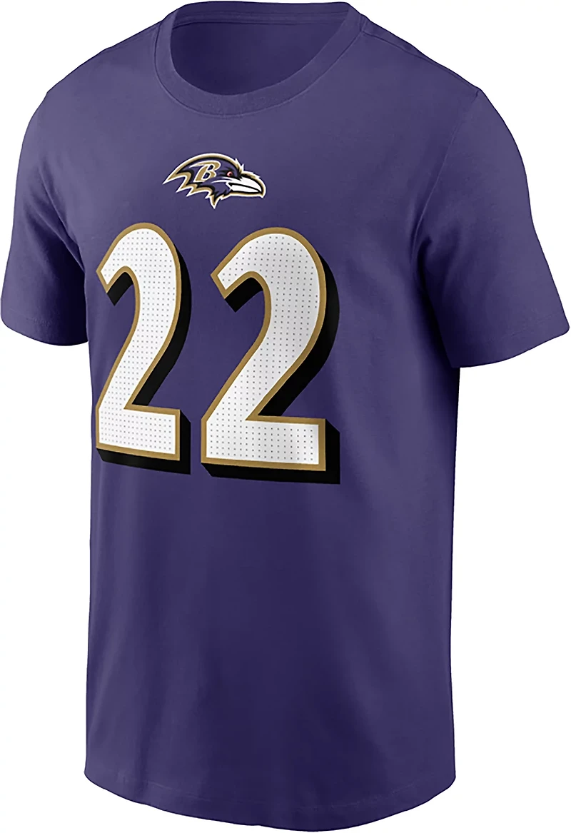 Nike Men's Ravens Derrick Henry Inline Player Name & Number T-shirt