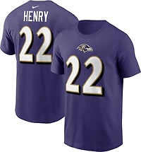 Nike Men's Ravens Derrick Henry Inline Player Name & Number T-shirt