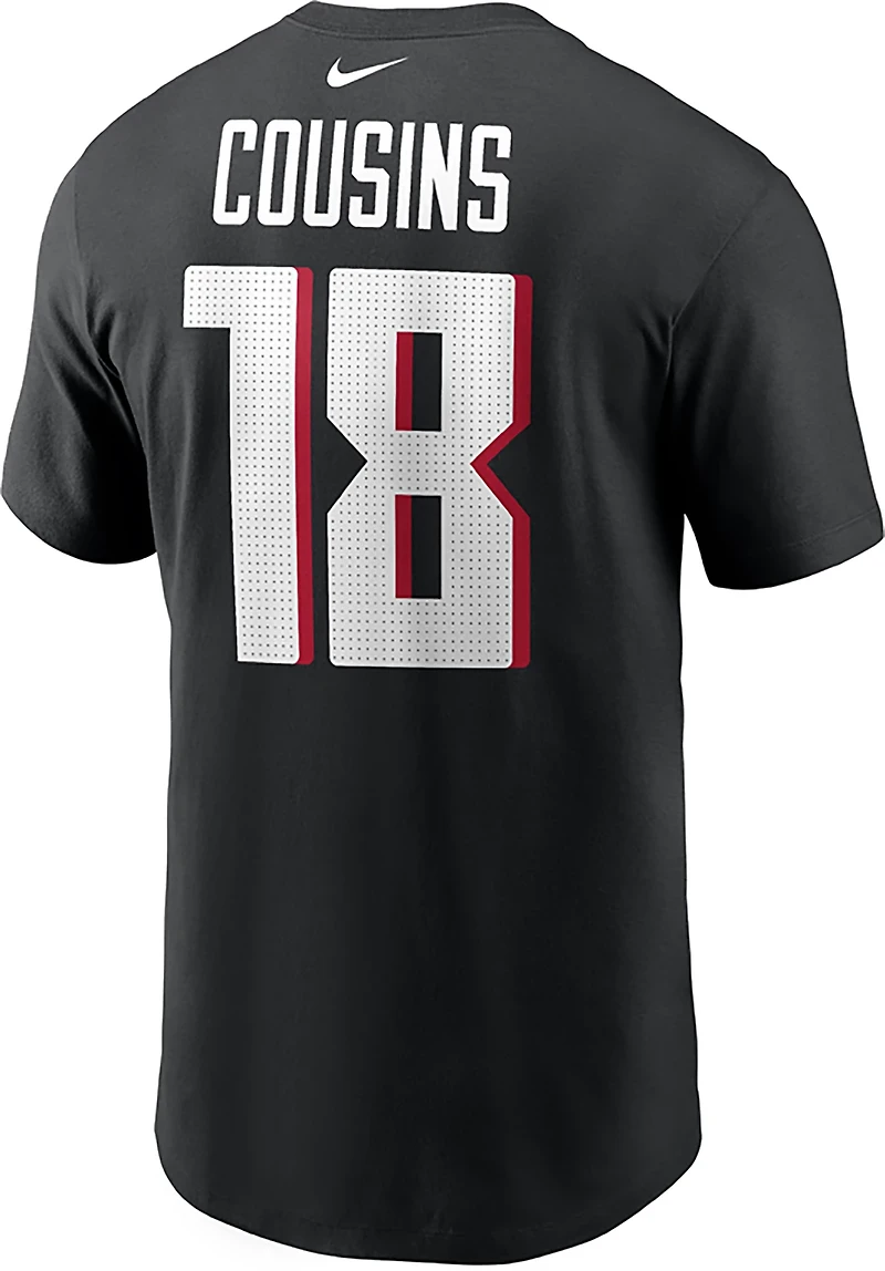 Nike Men's Falcons Kirk Cousins Inline Player Name & Number T-shirt