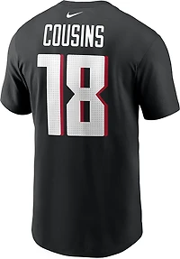 Nike Men's Falcons Kirk Cousins Inline Player Name & Number T-shirt