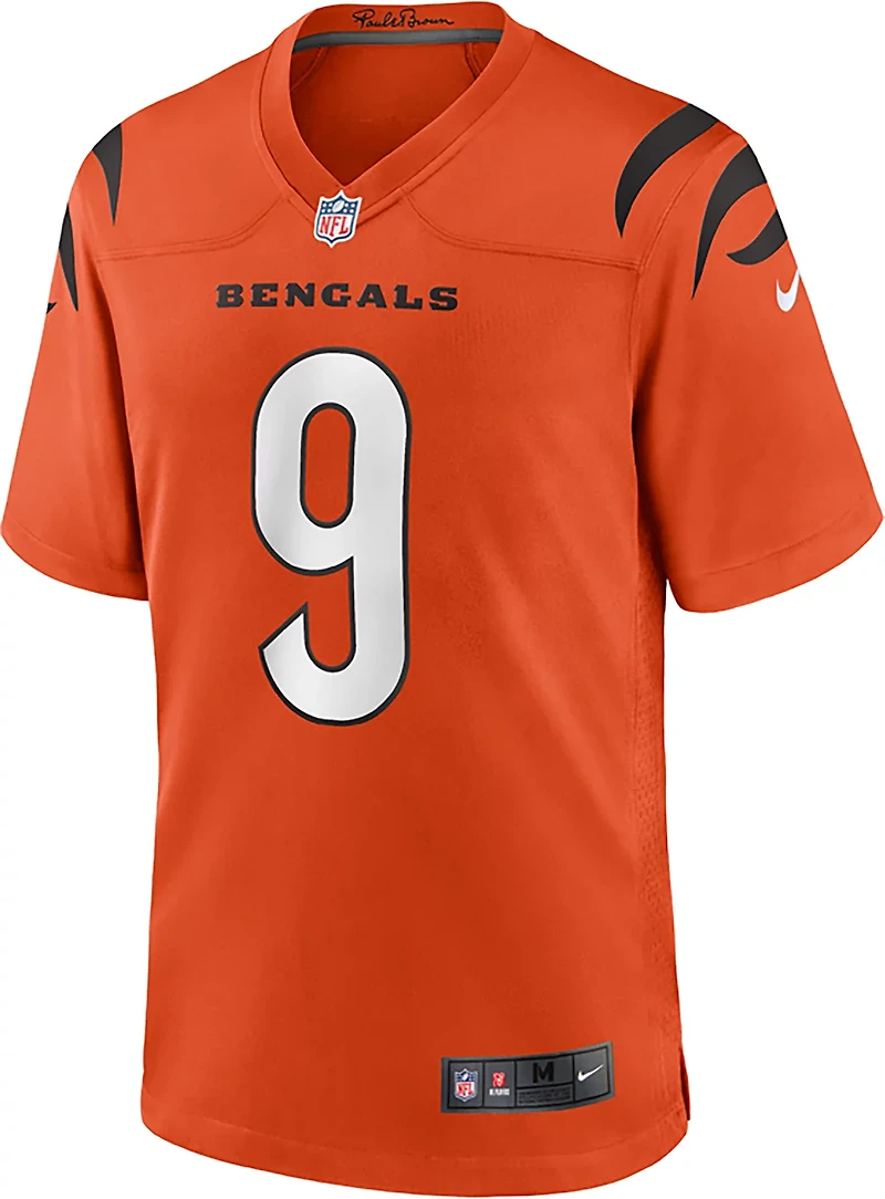 Nike Men's Bengals Joe Burrow #9 Name & Number Alternate Game Jersey