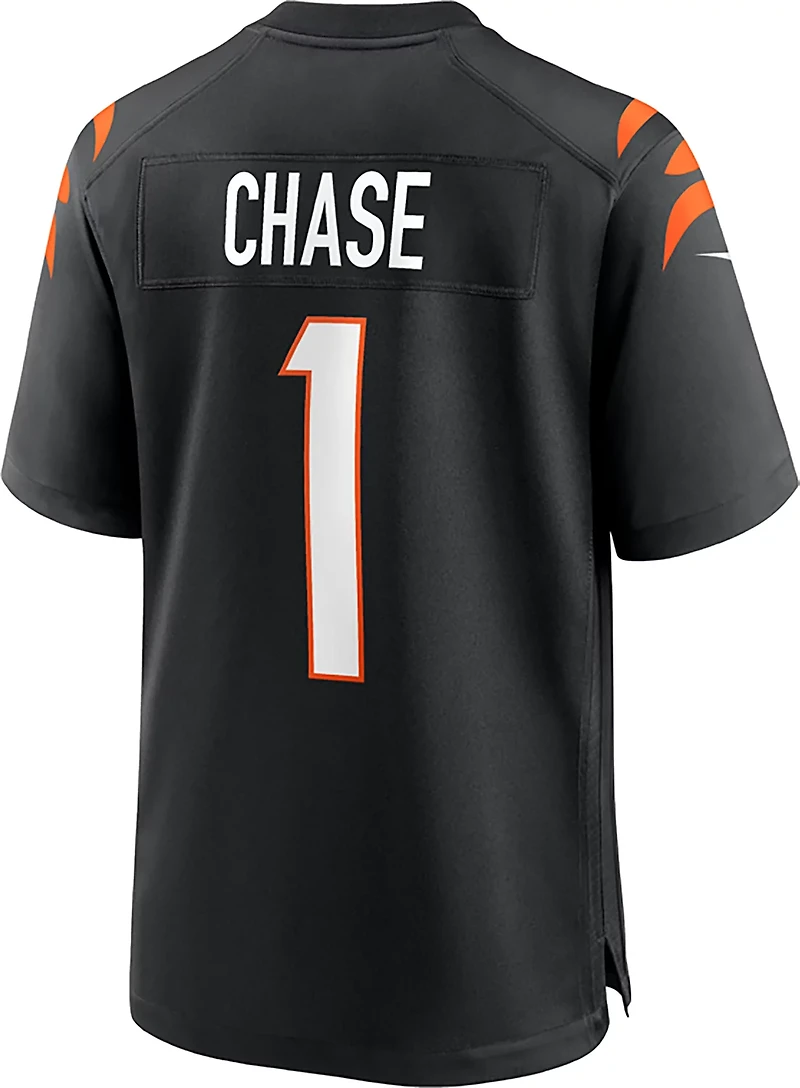 Nike Men's Bengals Ja'Marr Chase #1 Name & Number Home Game Jersey
