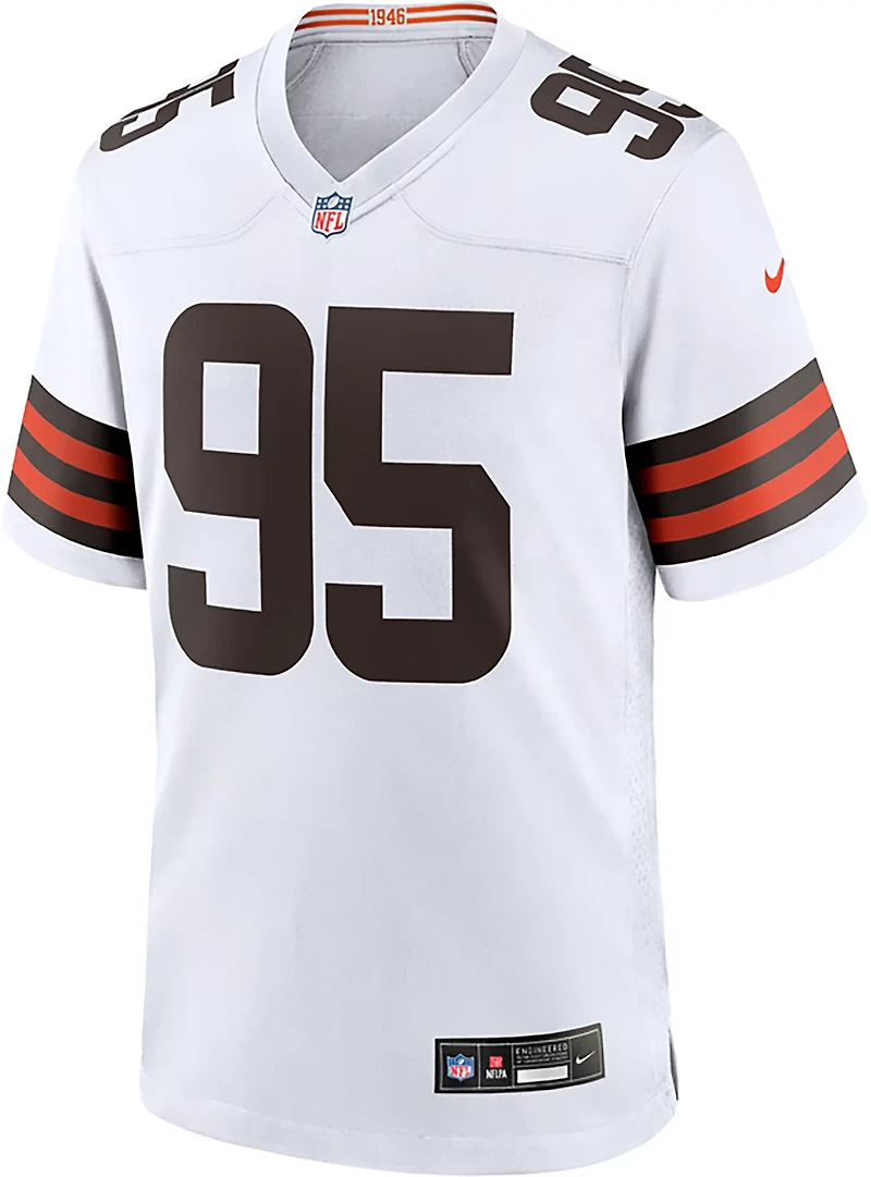 Nike Men's Browns Miles Garrett #95 Name & Number Road Game Jersey