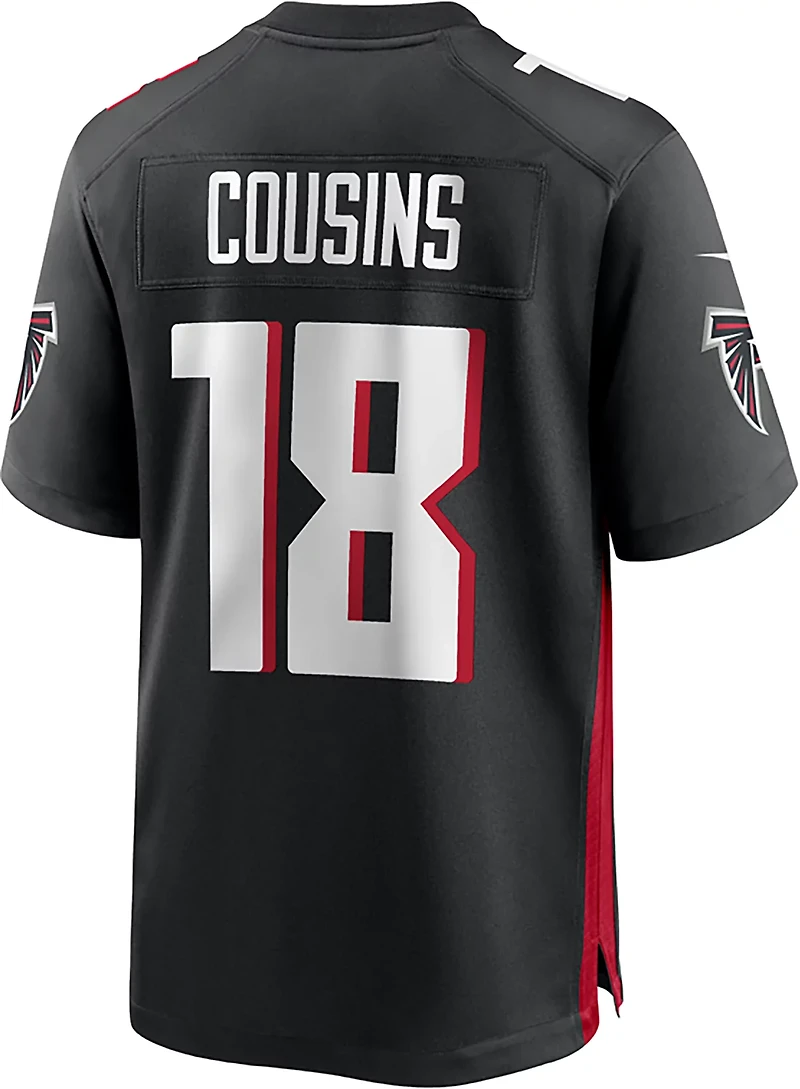 Nike Men's Falcons Kirk Cousins #18 Name & Number Home Game Jersey