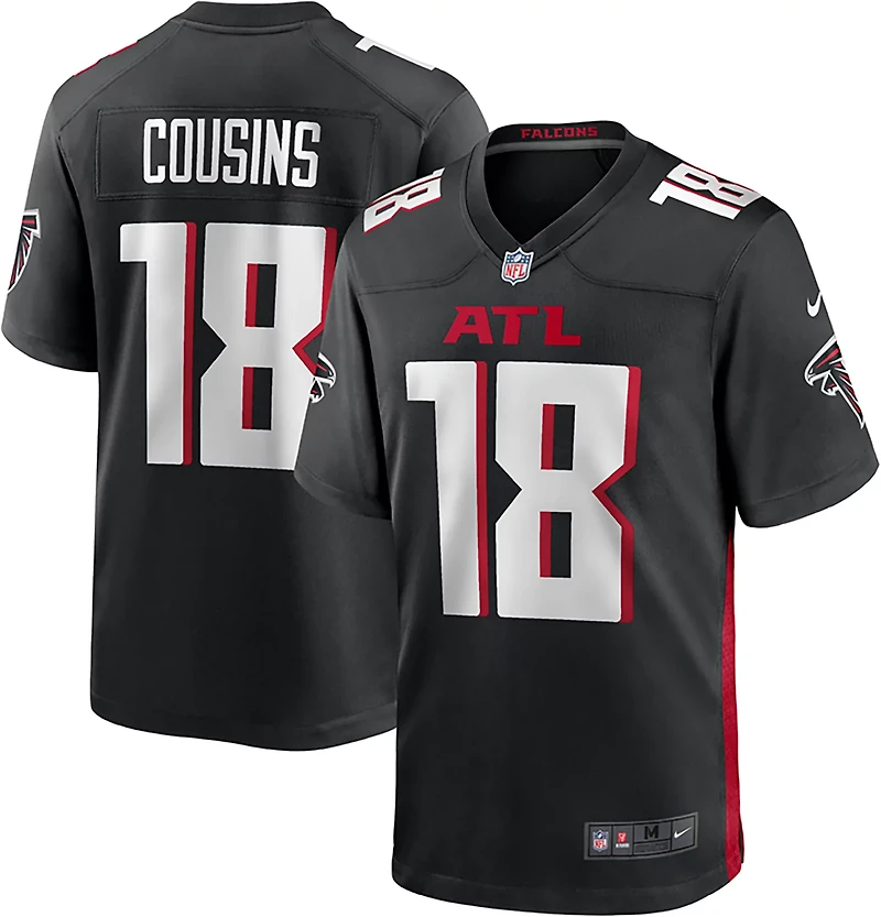 Nike Men's Falcons Kirk Cousins #18 Name & Number Home Game Jersey