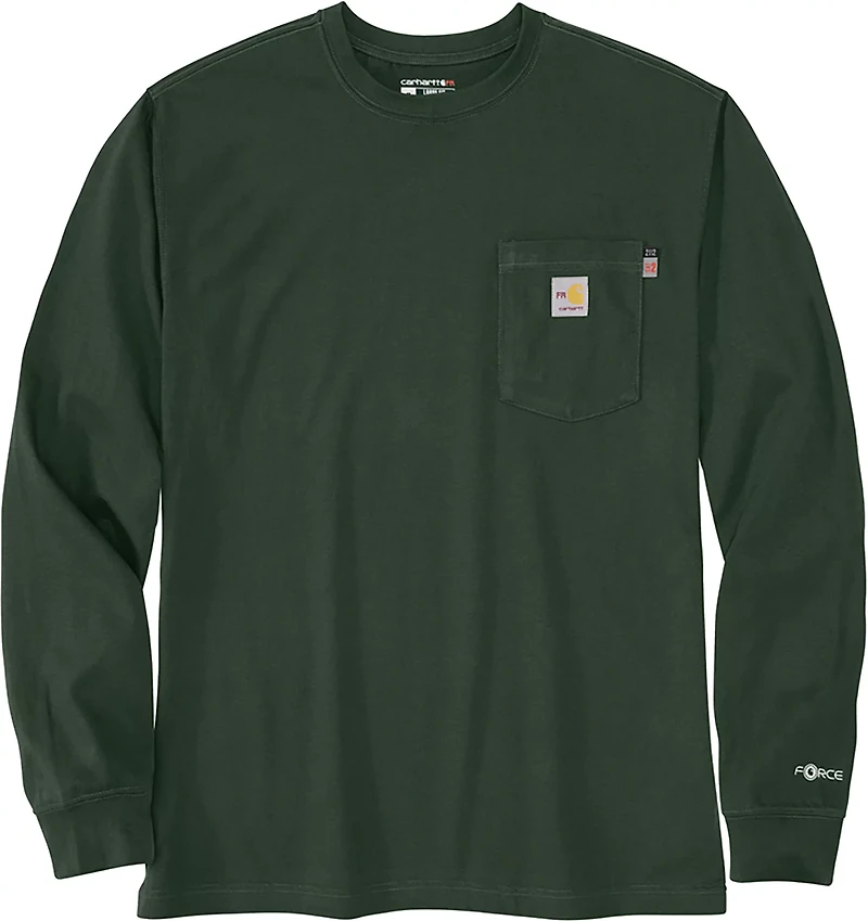 Carhartt Men's Oil Rig Flame-resistant Relaxed Fit Long-Sleeve Graphic Shirt