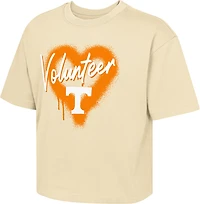 Outerstuff Girls' Tennessee Dripped Heart Boxy T-shirt