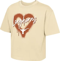 Outerstuff Girls' Texas Dripped Heart Boxy T-shirt