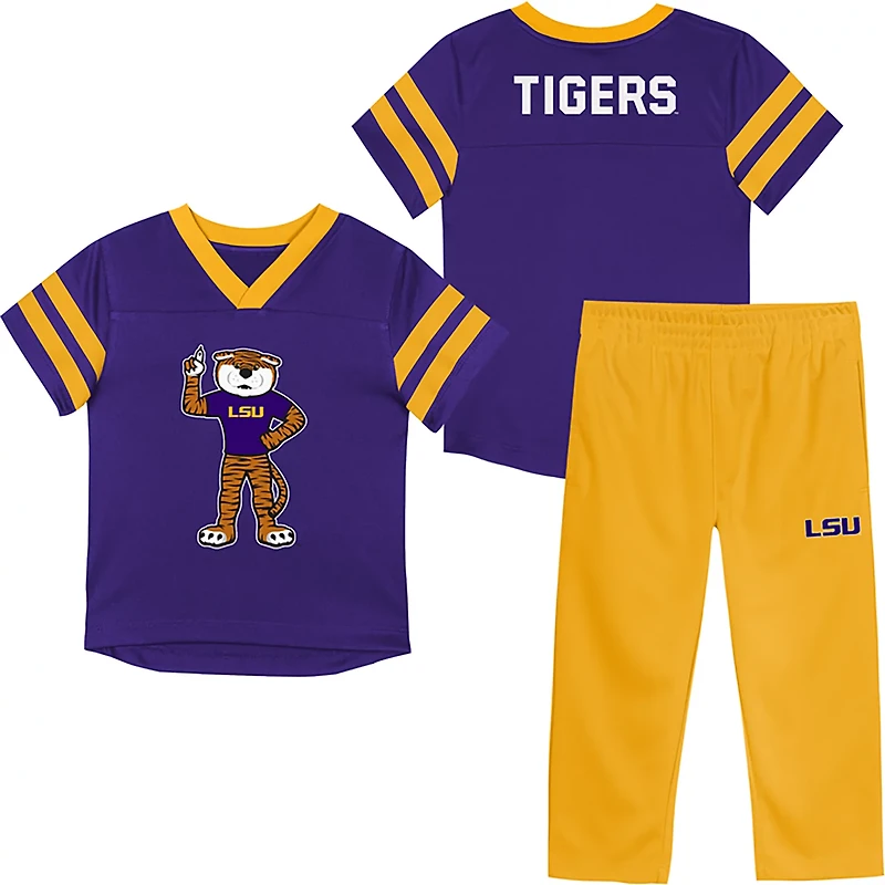 Outerstuff Toddlers' LSU Red Zone Mascot Top and Pant Set