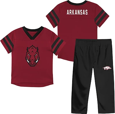 Outerstuff Toddlers' Arkansas Red Zone Mascot Top and Pant Set