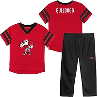 Outerstuff Toddlers' Georgia Red Zone Mascot Top and Pant Set