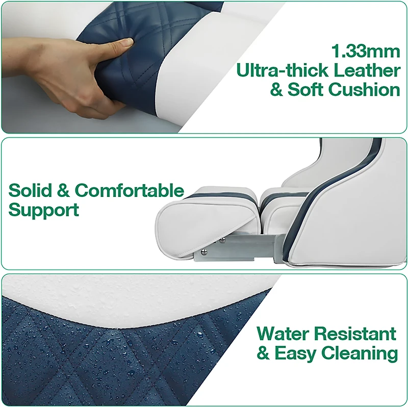 Leader Accessories Flip Up Captain Boat Seat