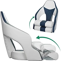 Leader Accessories Flip Up Captain Boat Seat