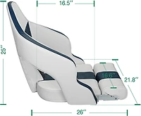 Leader Accessories Flip Up Captain Boat Seat
