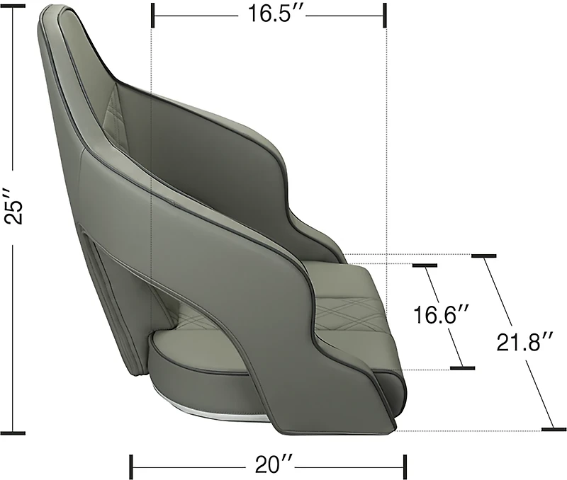 Leader Accessories Captain Boat Seat