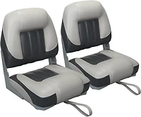 Leader Accessories Folding Low Back Boat Seats 2-Pack