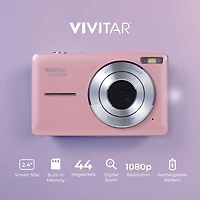 Vivitar Popsnap 44.0 MP Digital Camera with Micro SD Card