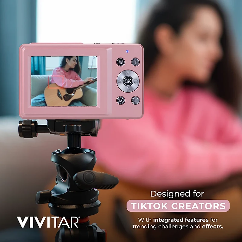 Vivitar Popsnap 44.0 MP Digital Camera with Micro SD Card