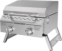 Megamaster 2-Burner Stainless Steel Portable Propane Gas Grill
