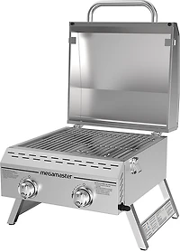 Megamaster 2-Burner Stainless Steel Portable Propane Gas Grill