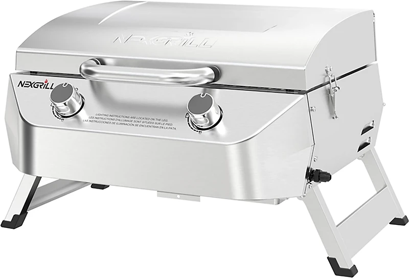 Nexgrill Stainless Steel 2-Burner Portable Gas Grill